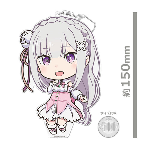 『Re:ゼロから始める異世界生活』でかぷにこれ!キーホルダー(スタンド付) エミリア Memory Snow ver.【202601再販】