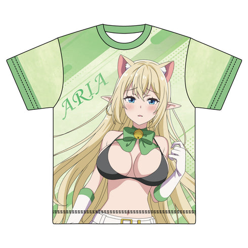 『Sランクモンスターの《ベヒーモス》だけど、猫と間違われてエルフ娘の騎士(ペット)として暮らしてます』描き下ろし フルグラフィックTシャツ アリア