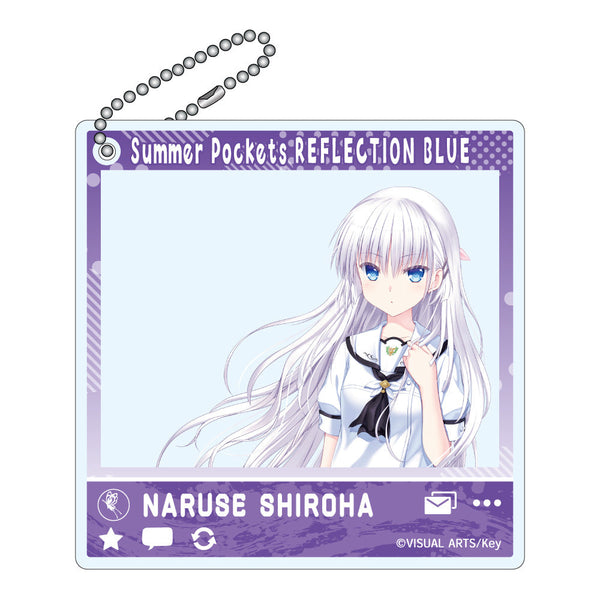 『Summer Pockets REFLECTION BLUE』SNSぽいアクリルキーホルダー 鳴瀬しろは
