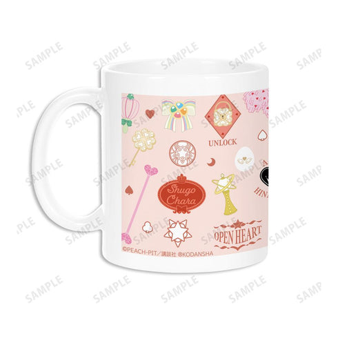 『しゅごキャラ!』モチーフ柄 マグカップ ピンク【202601再販】