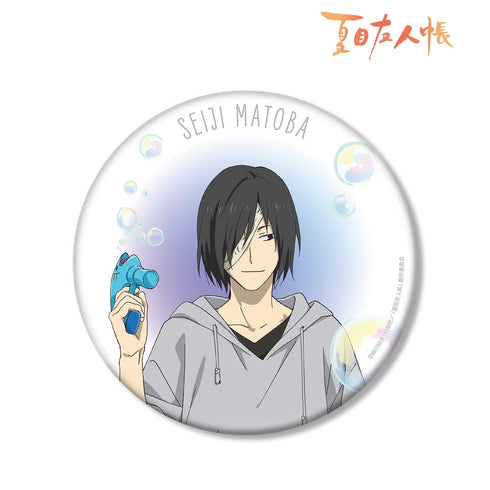 『夏目友人帳』描き下ろしイラスト 的場静司 シャボン玉ver. BIG缶バッジ【202602再販】