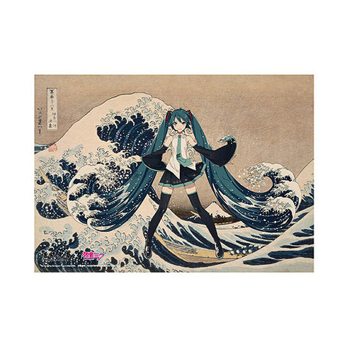 『葛飾北斎×初音ミク』B2布ポスター 冨嶽三十六景 神奈川沖浪裏 【日本限定】【202601再販】