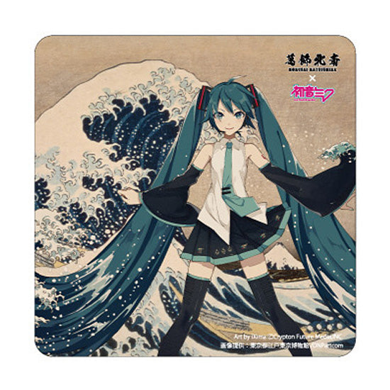 『葛飾北斎×初音ミク』カーマグネット 冨嶽三十六景 神奈川沖浪裏【202601再販】