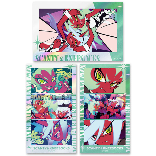 『New PANTY & STOCKING with GARTERBELT』サムネイルキラステッカーセット スキャンティ&ニーソックス