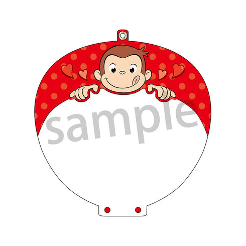 『おさるのジョージ』うちわカバーvol.2 レッド