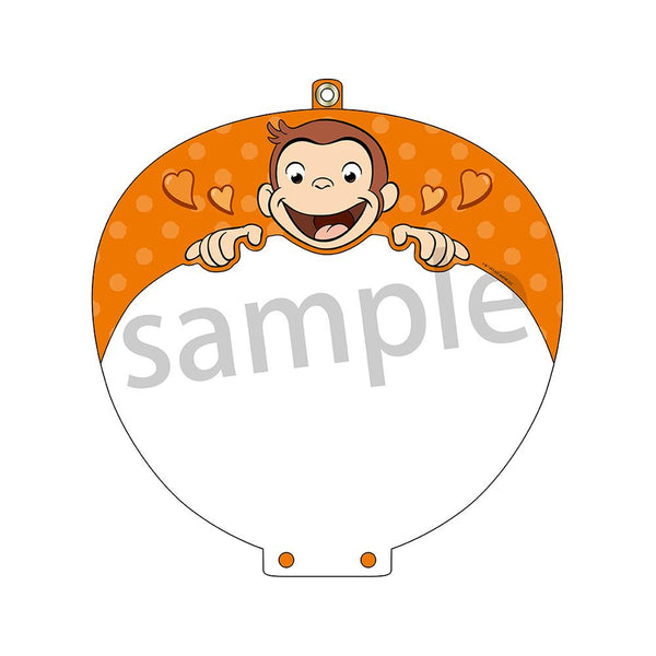 『おさるのジョージ』うちわカバーvol.2 オレンジ