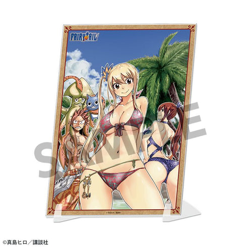 『FAIRY TAIL』ビジュアルアクリルプレート ナツ&ルーシィ&ハッピー&エルザ