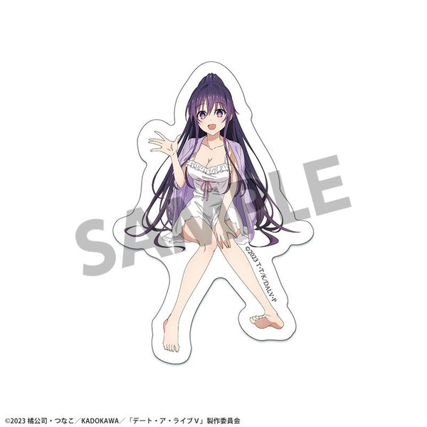 『デート・ア・ライブV』描き下ろしダイカットステッカー 夜刀神十香 ナイトウェア ver.
