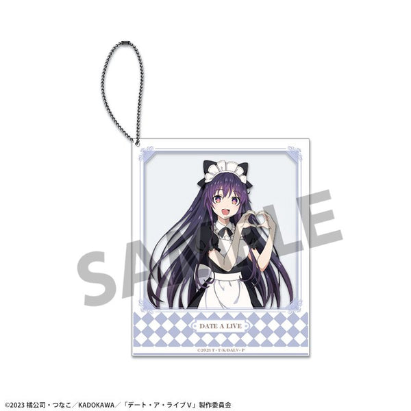 《约会大作战V》全新绘制宝丽来风格亚克力钥匙扣 夜刀神十香 女仆版