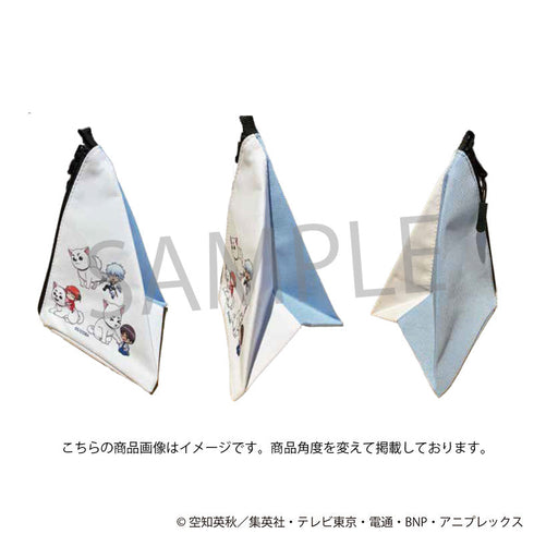 『銀魂』三角マナーおさんぽポーチ 定春お手入れver.