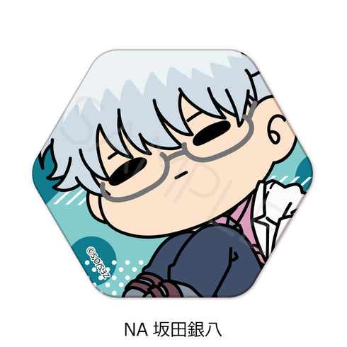『3年Z組銀八先生』六角形缶バッジ mochochoシリーズ第2弾 NA 坂田銀八