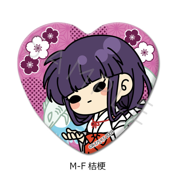 『犬夜叉』ハート型缶バッジ M-F 桔梗