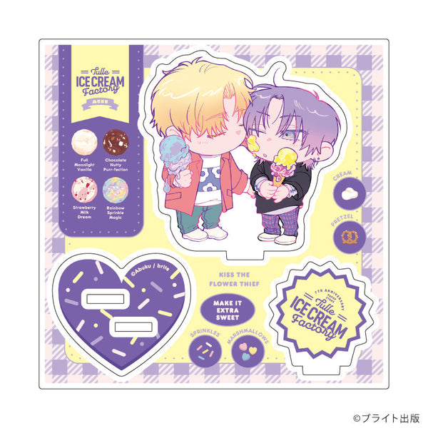 『Tulle Ice Cream Factory -7th Anniversary-』アクリルスタンドプレート03/あぶく先生(描き下ろしイラスト)