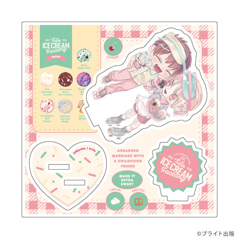 『Tulle Ice Cream Factory -7th Anniversary-』アクリルスタンドプレート17/京古先生(描き下ろしイラスト)