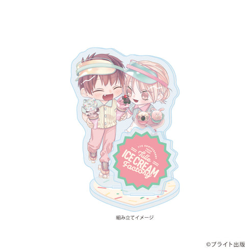 『Tulle Ice Cream Factory -7th Anniversary-』アクリルスタンドプレート17/京古先生(描き下ろしイラスト)