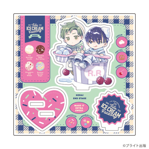 『Tulle Ice Cream Factory -7th Anniversary-』アクリルスタンドプレート18/みよしあやと先生(描き下ろしイラスト)