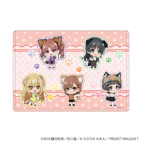 『とある科学の超電磁砲T』キャラクリアケース09/集合デザイン 犬ver.(ミニキャライラスト)