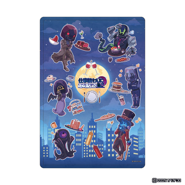 『仕事終わりにあの店で』キャラクリアケース01/集合デザイン(グラフアートイラスト)