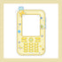 『推し活グッズ』アクリルカードホルダー(ガラケー) 7 イエロー