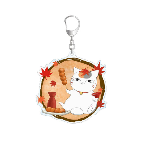 『夏目友人帳』描き下ろしイラスト ニャンコ先生 紅葉狩りver. BIGアクリルキーホルダー【202602再販】