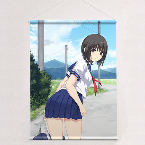 『珈琲貴族先生』描き下ろしB2タペストリー 青山澄香/セーラー服 Wスエード