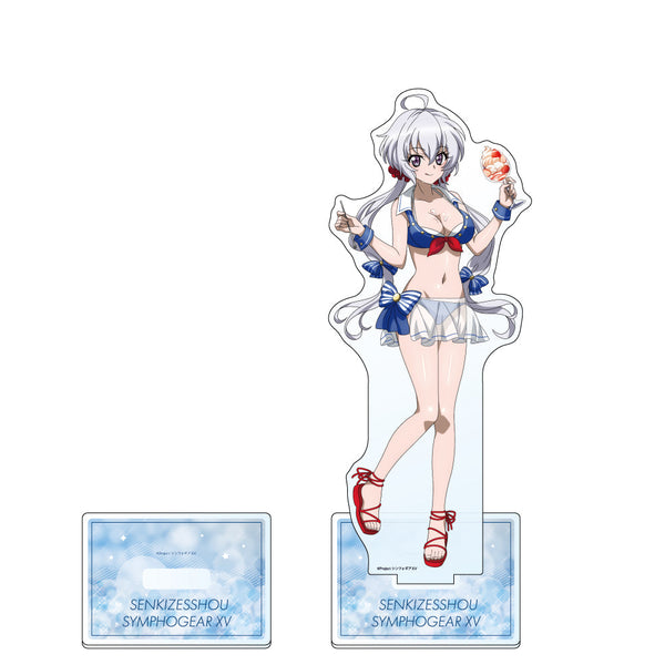 『戦姫絶唱シンフォギアXV』描き下ろし特大アクリルスタンド(クリス/マリンセーラー水着)