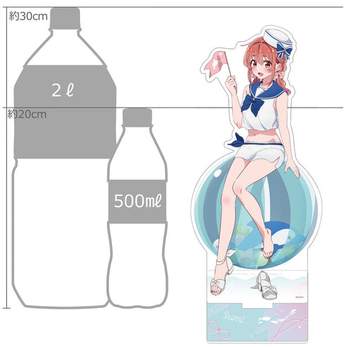 『彼女、お借りします』描き下ろし特大アクリルスタンド (桜沢墨/マリンセーラー水着)【202509再販】