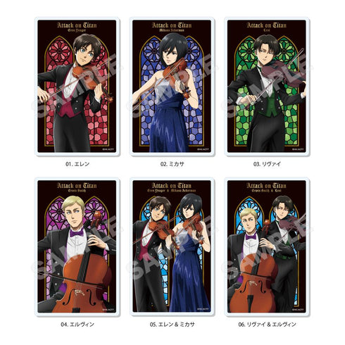 『進撃の巨人』四重奏ver. アクリルカード /01 全6種【BOX】【202510再販】
