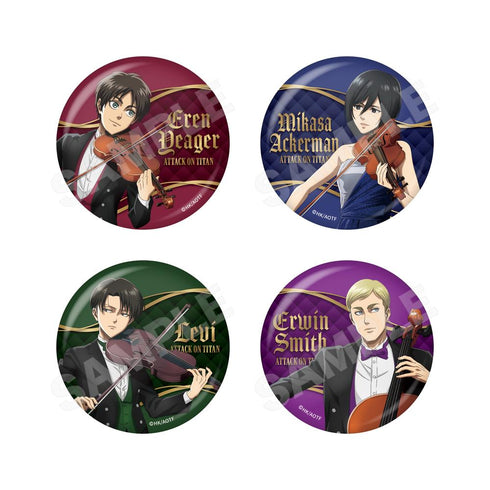 『進撃の巨人』四重奏ver. 缶バッジ /01 全8種【BOX】【202602再販】
