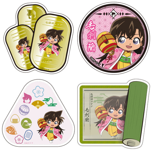 『名探偵コナン』昔ばなし風コレクション トラベルステッカー4枚セット 毛利蘭