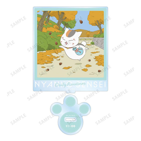 『夏目友人帳』描き下ろしイラスト 11時のニャンコ先生 ニャンコ先生の1日ver. BIGアクリルスタンド【202602再販】