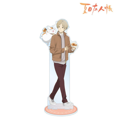 『夏目友人帳』描き下ろしイラスト 夏目貴志&ニャンコ先生 冬の装いver. 特大アクリルスタンド【202602再販】