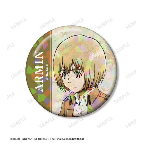 『進撃の巨人』アルミン ホログラム缶バッジ2個セット【202601再販】