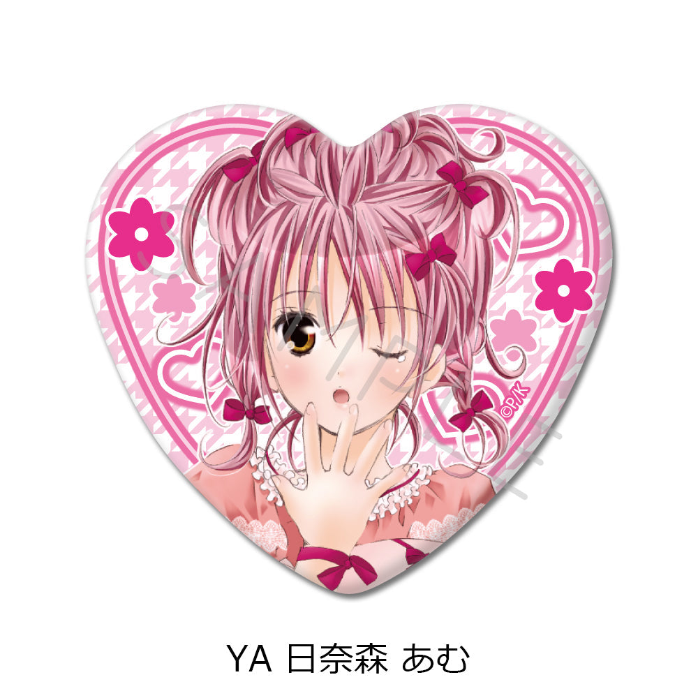 しゅごキャラ!』第2弾 ハート型缶バッジ YA 日奈森あむ – Anime Store
