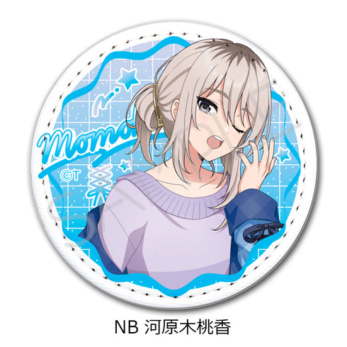 『少女乐队CLAI』第4弹 皮革徽章(圆形) NB 河原木桃香