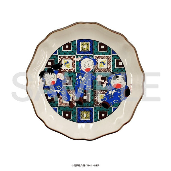 『忍たま乱太郎』九谷焼豆皿(乱太郎、きり丸、しんべヱ)