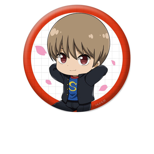 『3年Z組銀八先生』ぺたん娘缶バッジ 沖田総悟