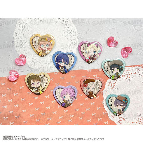 『ラブライブ!蓮ノ空女学院スクールアイドルクラブ』トレーディングハート缶バッジ(きゃらどるちぇ) テディベアVer.【BOX】