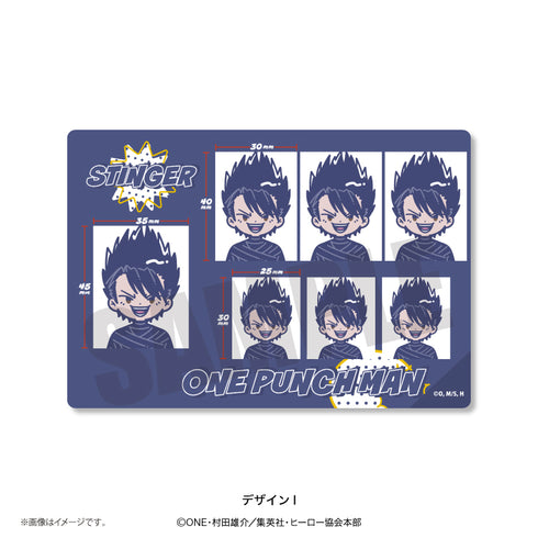 『ワンパンマン』証明写真風ステッカー Iスティンガー