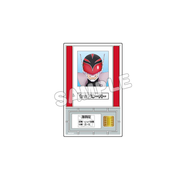 『戦隊大失格』台座紙付き 隊員証風アクリルカード/レッドキーパー