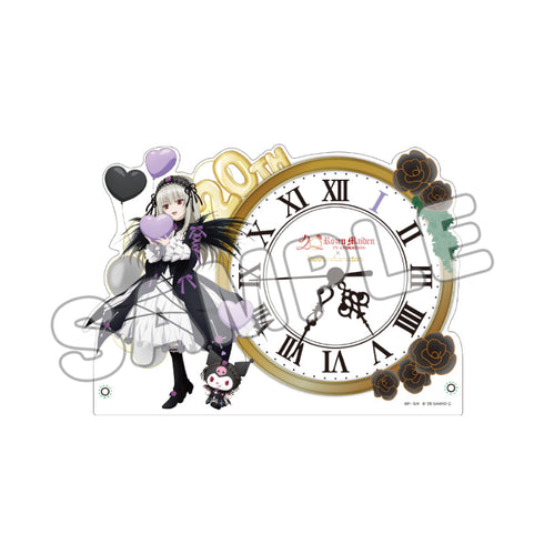 『ローゼンメイデン×サンリオキャラクターズ』アクリルクロック 水銀燈×クロミ