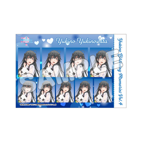 『やはり俺の青春ラブコメはまちがっている。完』俺ガイル完 証明写真風ハーフカットステッカー 雪乃 vol.4