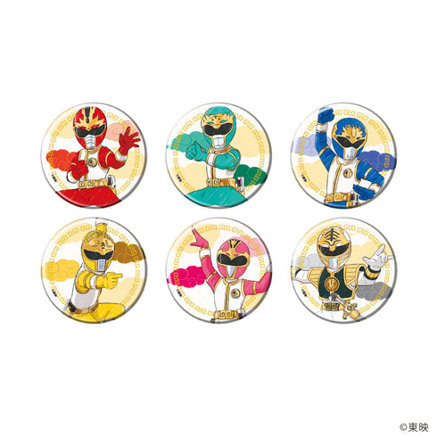 『五星戦隊ダイレンジャー』缶バッジ01/コンプリートセット(全6種)(グラフアートイラスト)