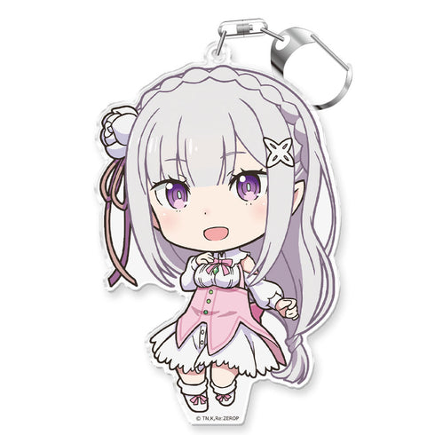 『OVA Re:ゼロから始める異世界生活 Memory Snow』ぷにこれ!キーホルダー(スタンド付) エミリア【202601再販】