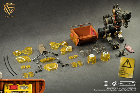 『ファンタジー・アルファベット』004_FOGTOYS 乗り物シリーズ 02RT "竜" 透明Ver. 1/12スケール可動フィギュア