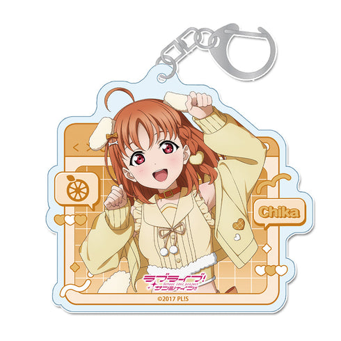 『ラブライブ!サンシャイン!!』描き下ろし アクリルキーホルダー 【高海 千歌】 アニマル衣装