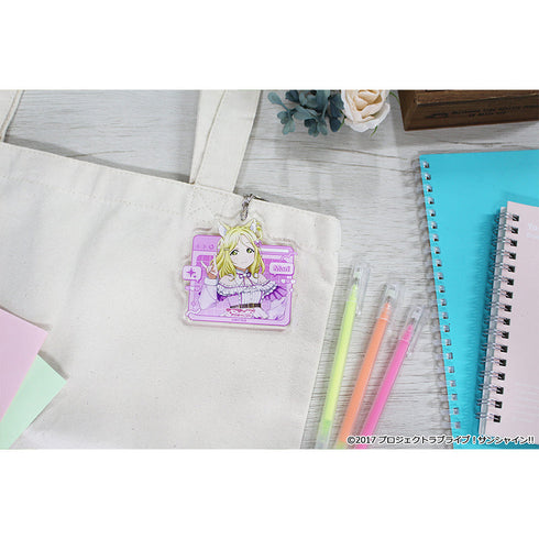 『ラブライブ!サンシャイン!!』描き下ろし アクリルキーホルダー 【小原 鞠莉】 アニマル衣装