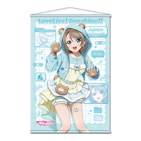 『ラブライブ!サンシャイン!!』描き下ろし B2タペストリー 【渡辺 曜】 アニマル衣装