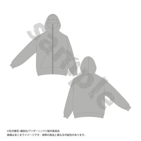 『アンダーニンジャ』摩利支天パーカー グレー XLサイズ