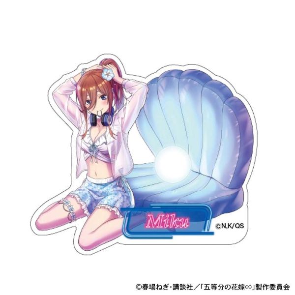 《五等分的新娘*》五等分的新娘∽ 夜泳池 模切贴纸 中野三玖